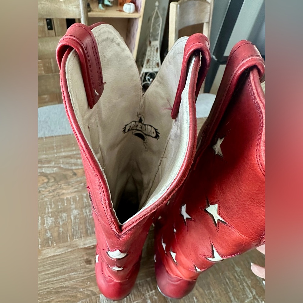 NEW Freebird Red Starzz Leather Boots, Size 10 - Picture 6 of 16
